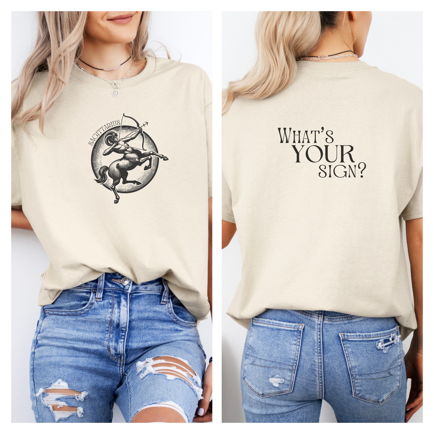 SAGITTARIUS - Zodiac Sign Cotton Tee Collection | What's Your Sign