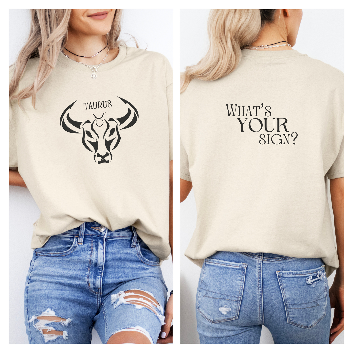 TAURUS - Zodiac Sign Cotton Tee Collection | What's Your Sign