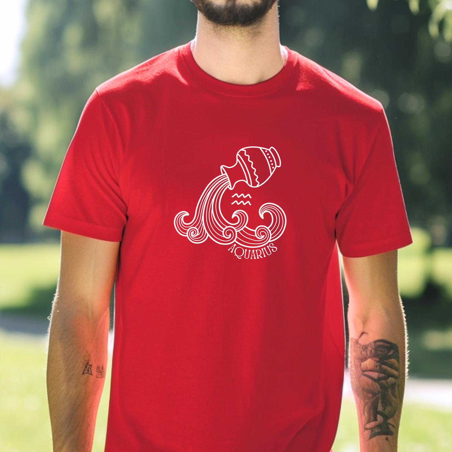 AQUARIUS - Zodiac Sign Cotton Tee Collection | What's Your Sign