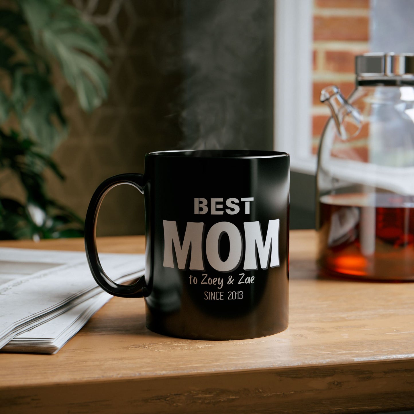 Personalized "Best Mom/Dad" Mug with Kids' Names and Year
