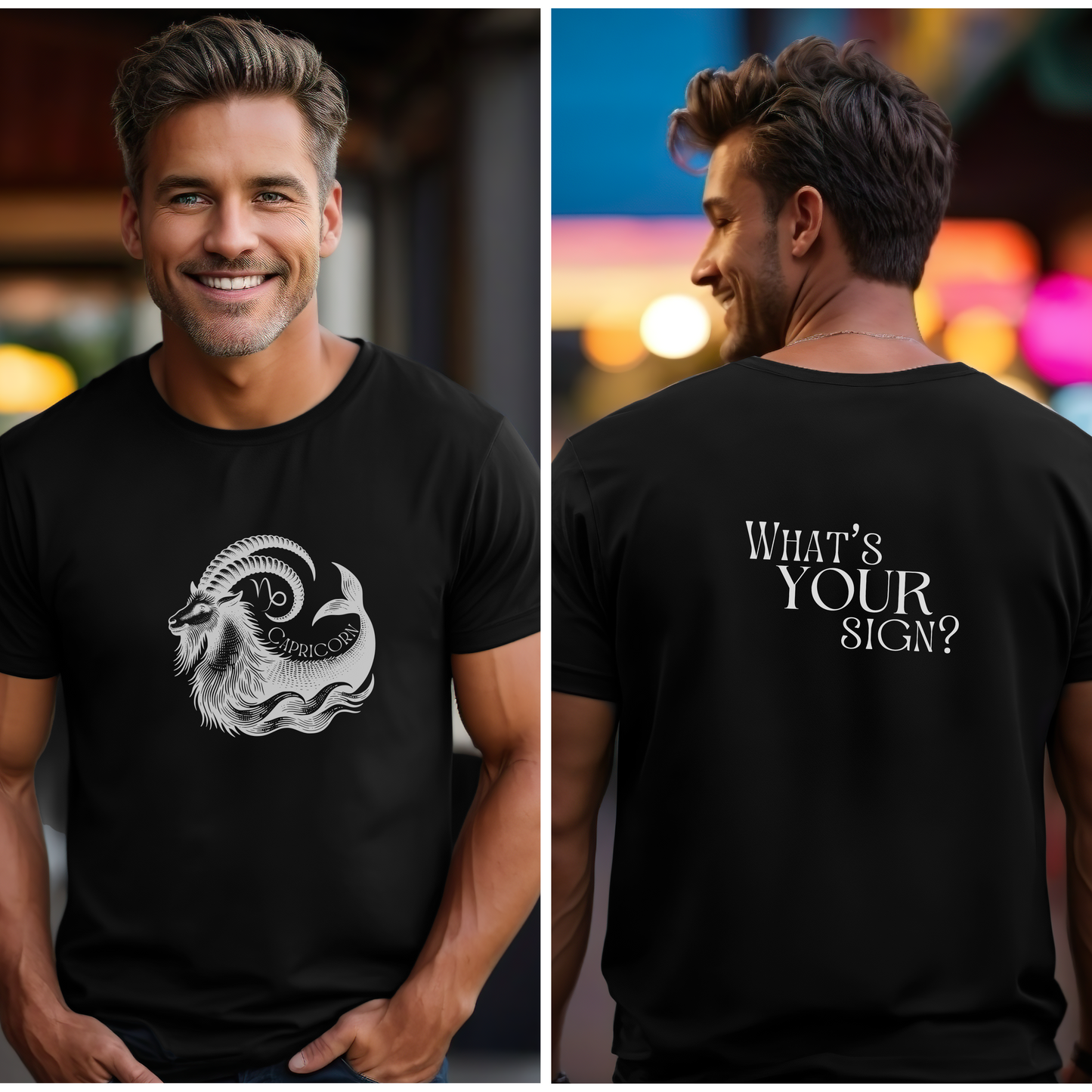CAPRICORN - Zodiac Sign Cotton Tee Collection | What's Your Sign