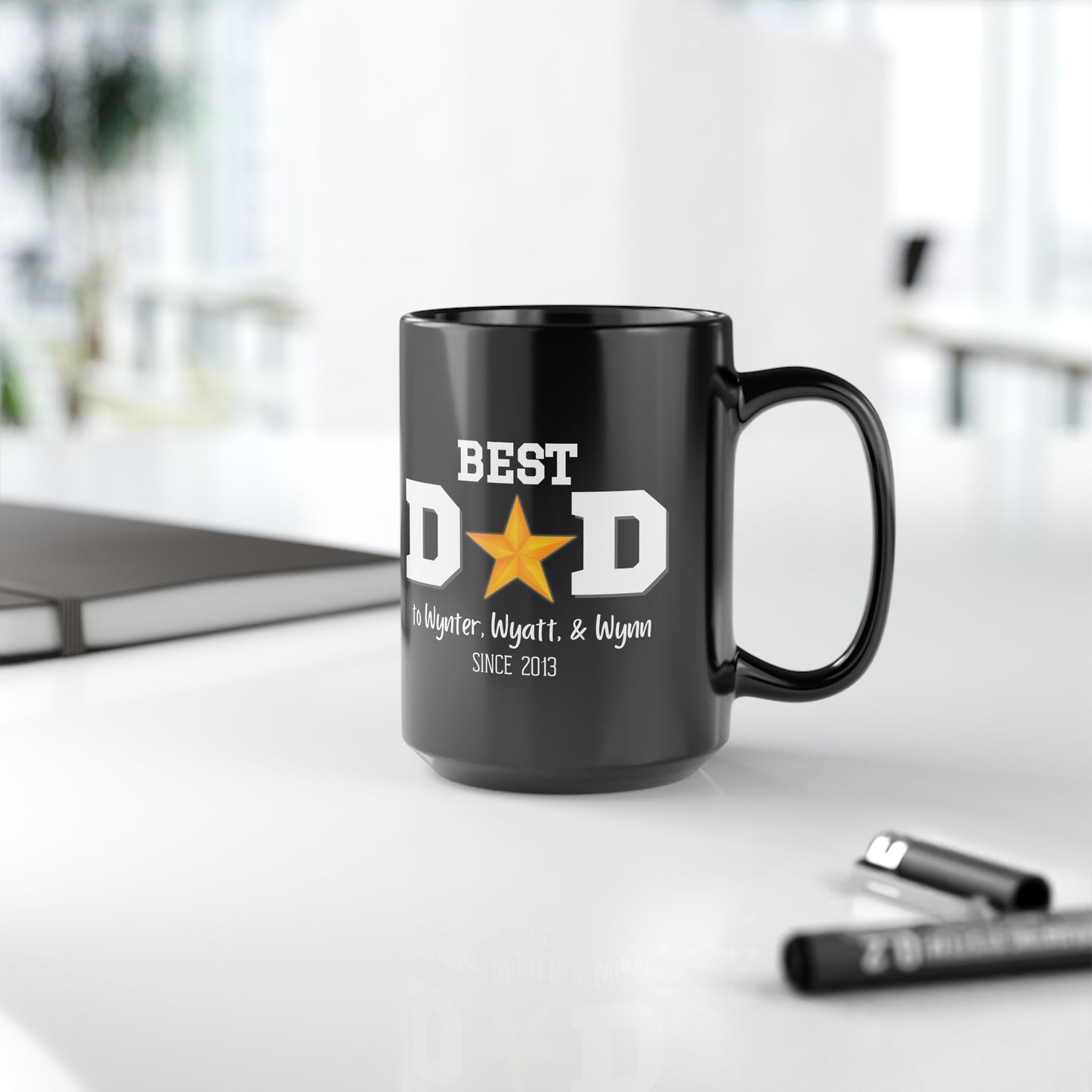 Personalized "Best Mom/Dad" Mug with Kids' Names and Year
