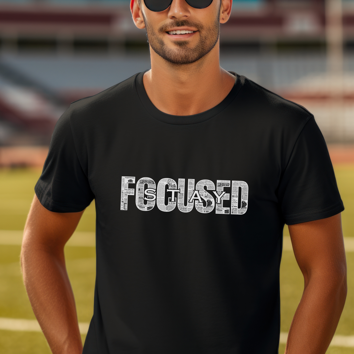 STAY FOCUSED Motivational Graphic Tee | Positive Mindset T-Shirt