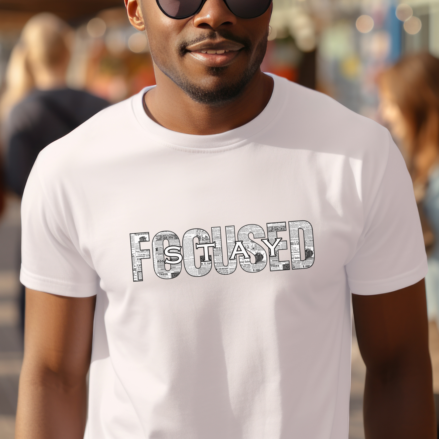 STAY FOCUSED Motivational Graphic Tee | Positive Mindset T-Shirt