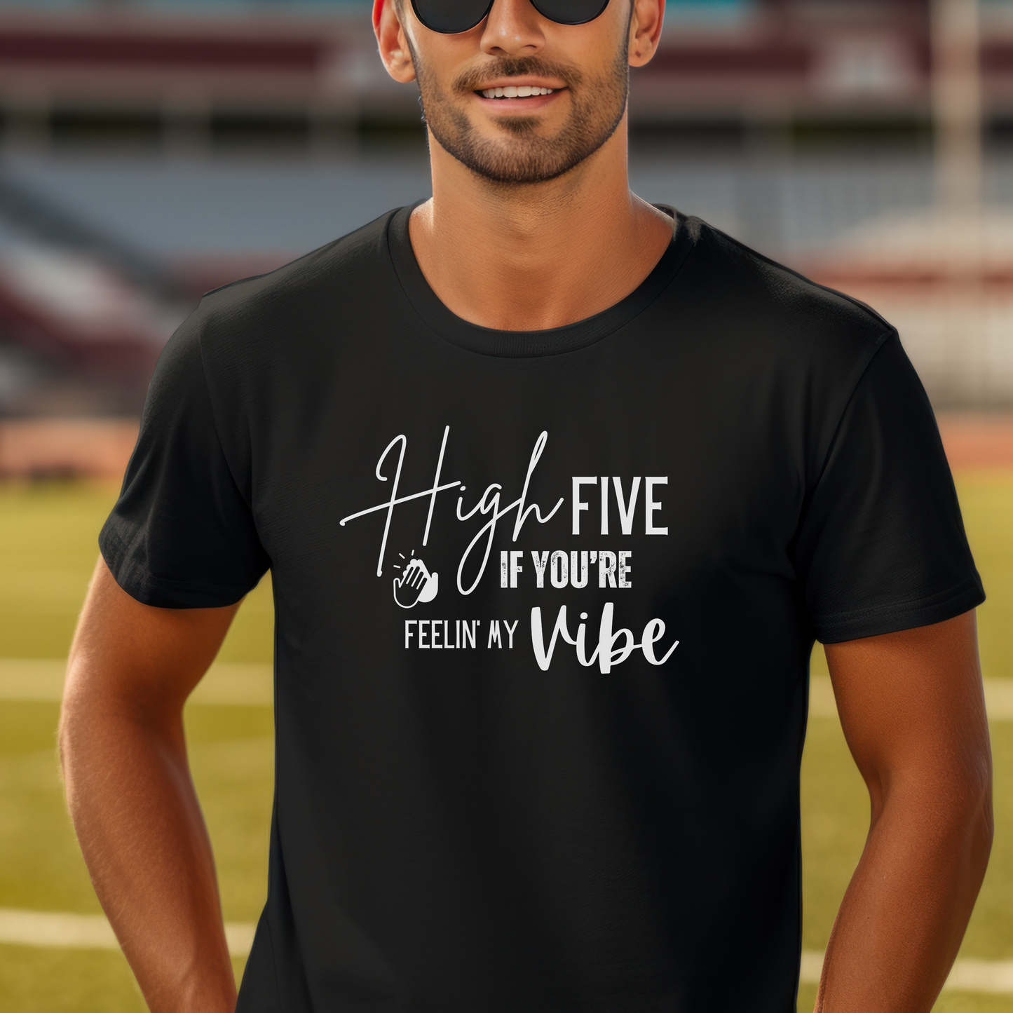 High Five Vibe T-Shirt | Fun Graphic Tee | Positive Vibes Tee