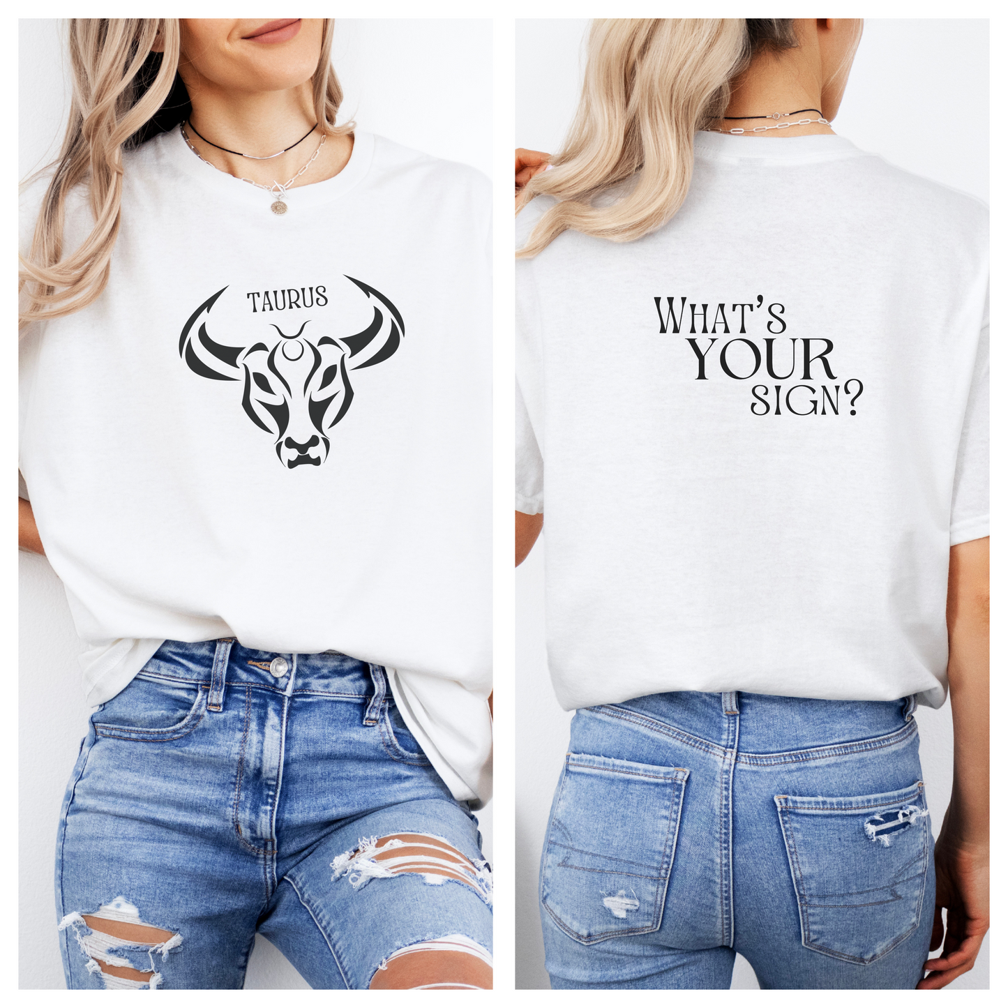 TAURUS - Zodiac Sign Cotton Tee Collection | What's Your Sign