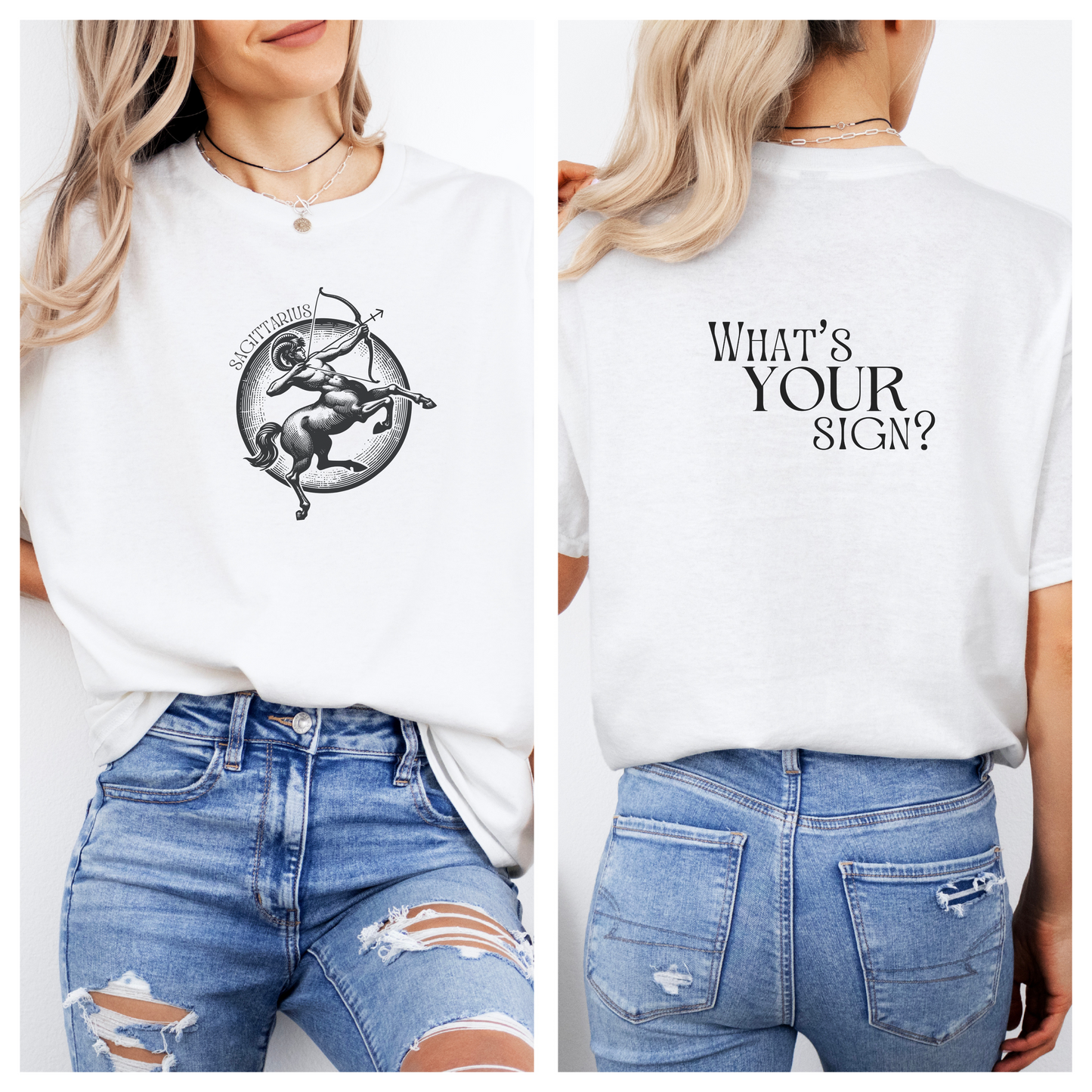 SAGITTARIUS - Zodiac Sign Cotton Tee Collection | What's Your Sign