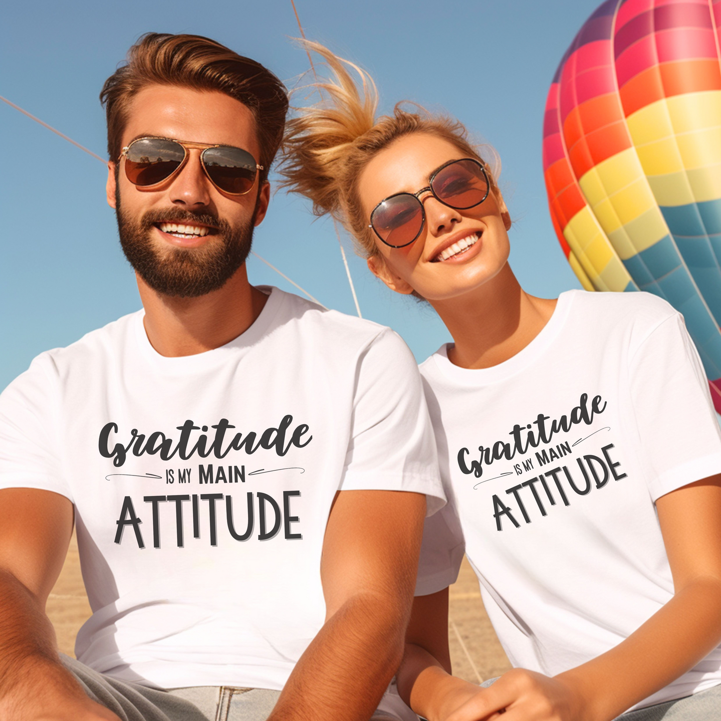 Gratitude Is My Main Attitude | Positive Apparel | Motivational Tee
