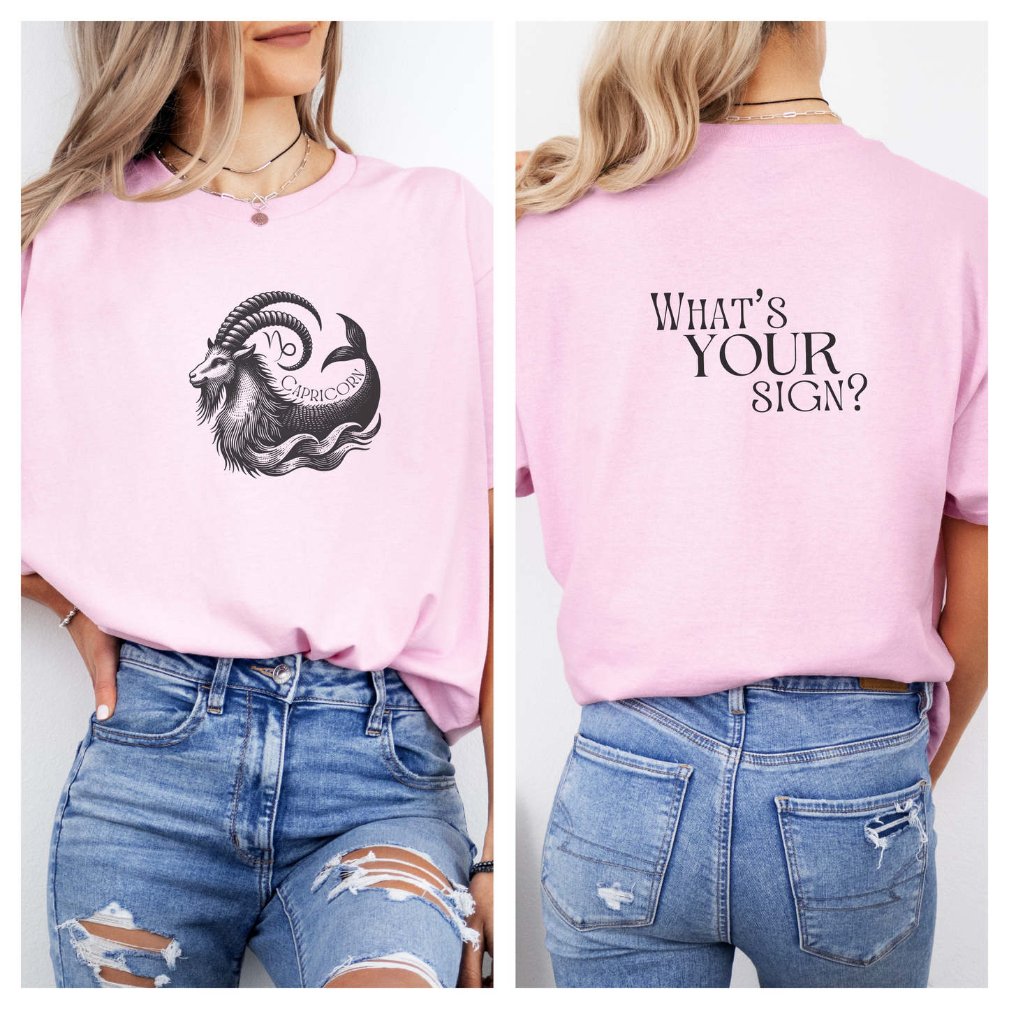CAPRICORN - Zodiac Sign Cotton Tee Collection | What's Your Sign