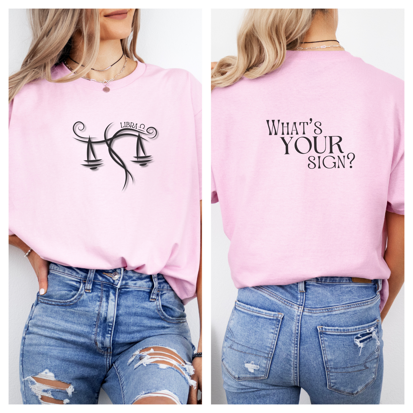 LIBRA - Zodiac Sign Cotton Tee Collection | What's Your Sign