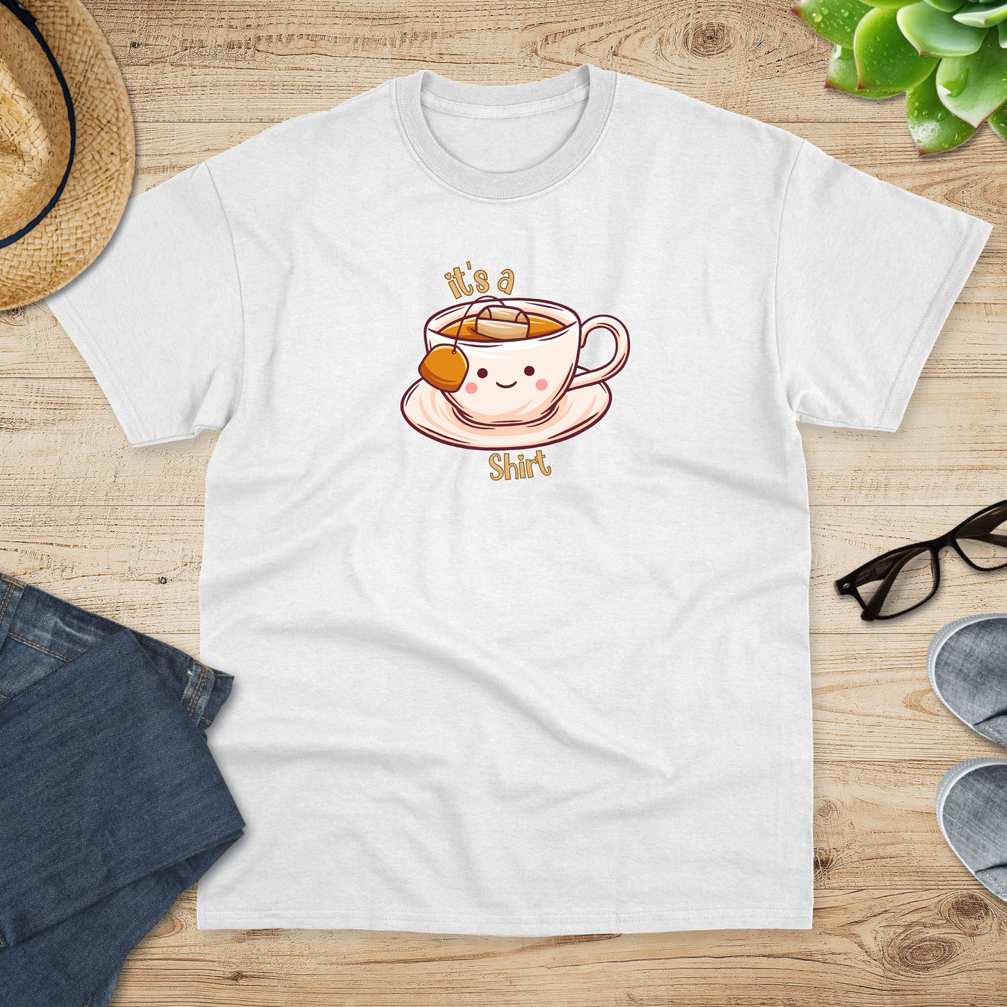 Funny 'It's a TEA Shirt' Tee | Cute Graphic T-Shirt for Tea Lovers