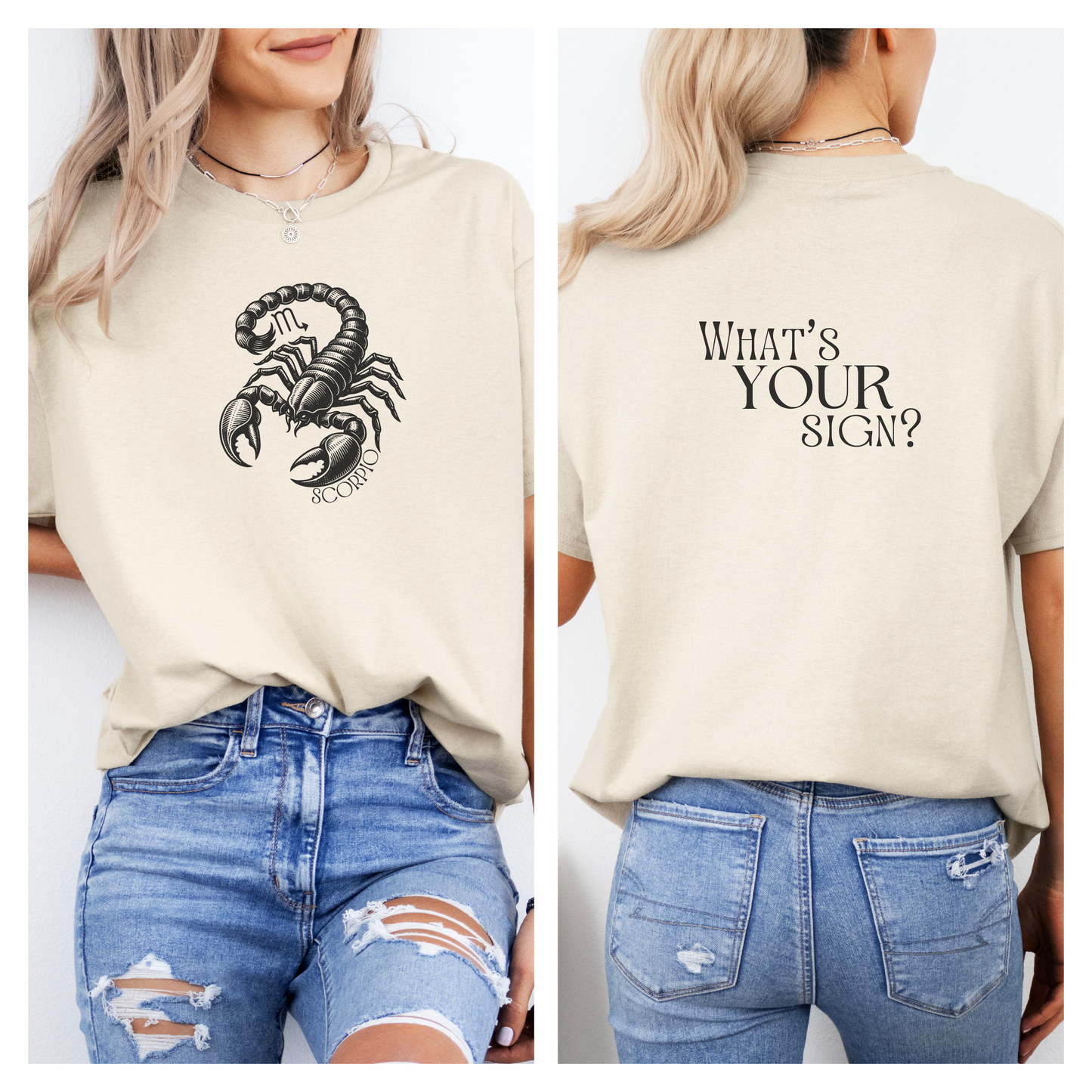 SCORPIO - Zodiac Sign Cotton Tee Collection | What's Your Sign