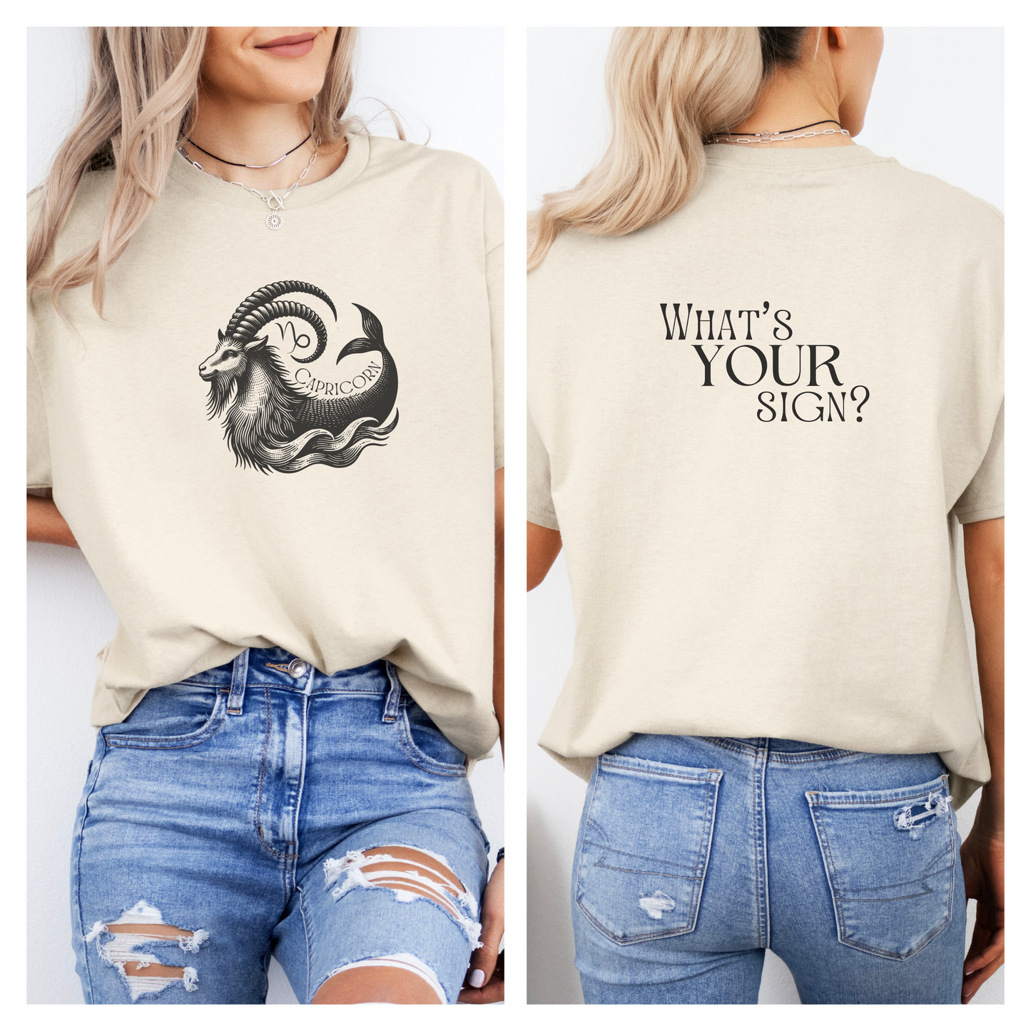 CAPRICORN - Zodiac Sign Cotton Tee Collection | What's Your Sign