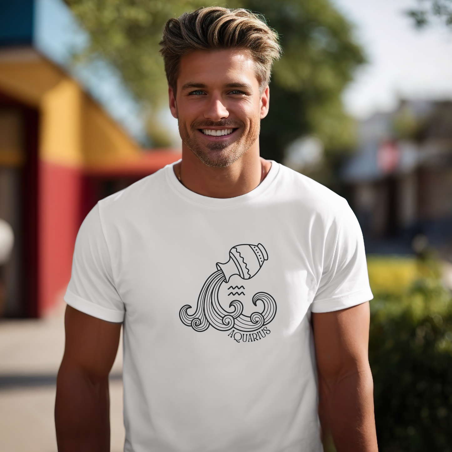 AQUARIUS - Zodiac Sign Cotton Tee Collection | What's Your Sign