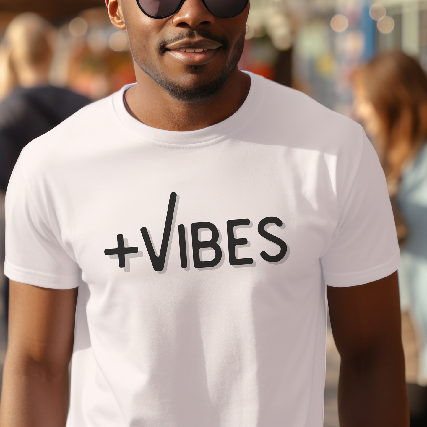 Positive +Vibes Graphic T-Shirt | Positive Energy Tee