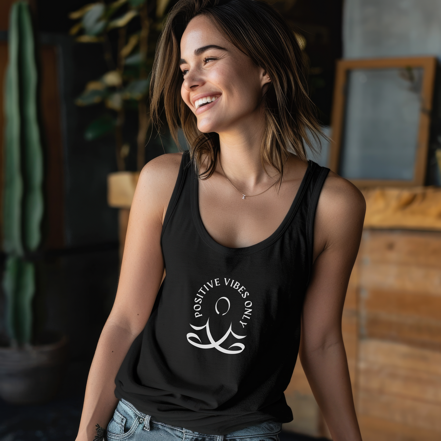 Positive Vibes Only Tank Top | Casual Vibe | Gym Wear | Unisex Summer Tank Tops
