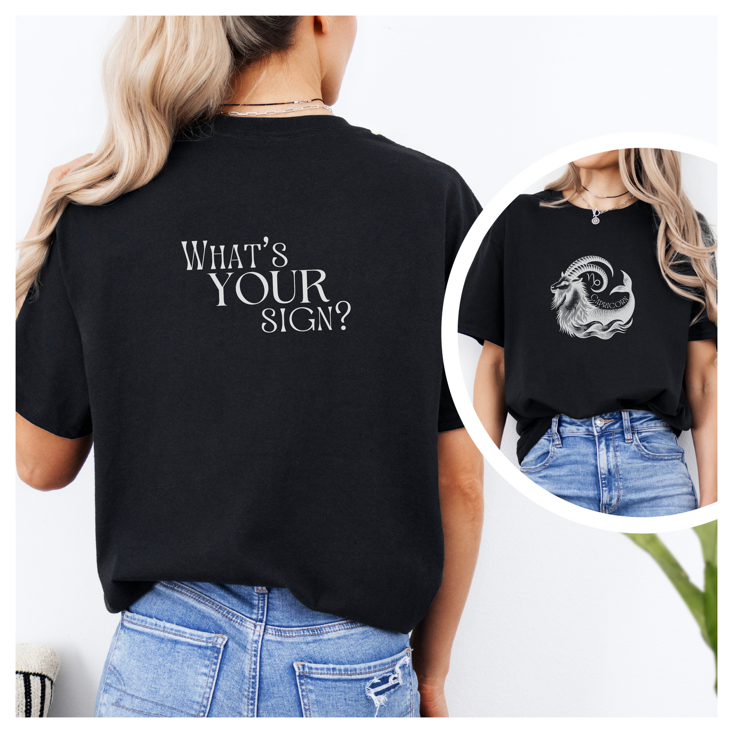 CAPRICORN - Zodiac Sign Cotton Tee Collection | What's Your Sign