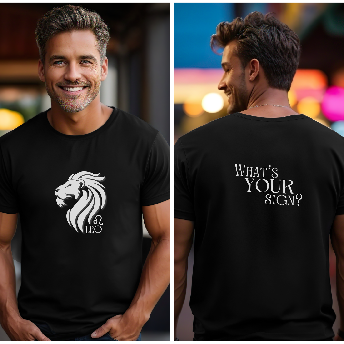 LEO - Zodiac Sign Cotton Tee Collection | What's Your Sign