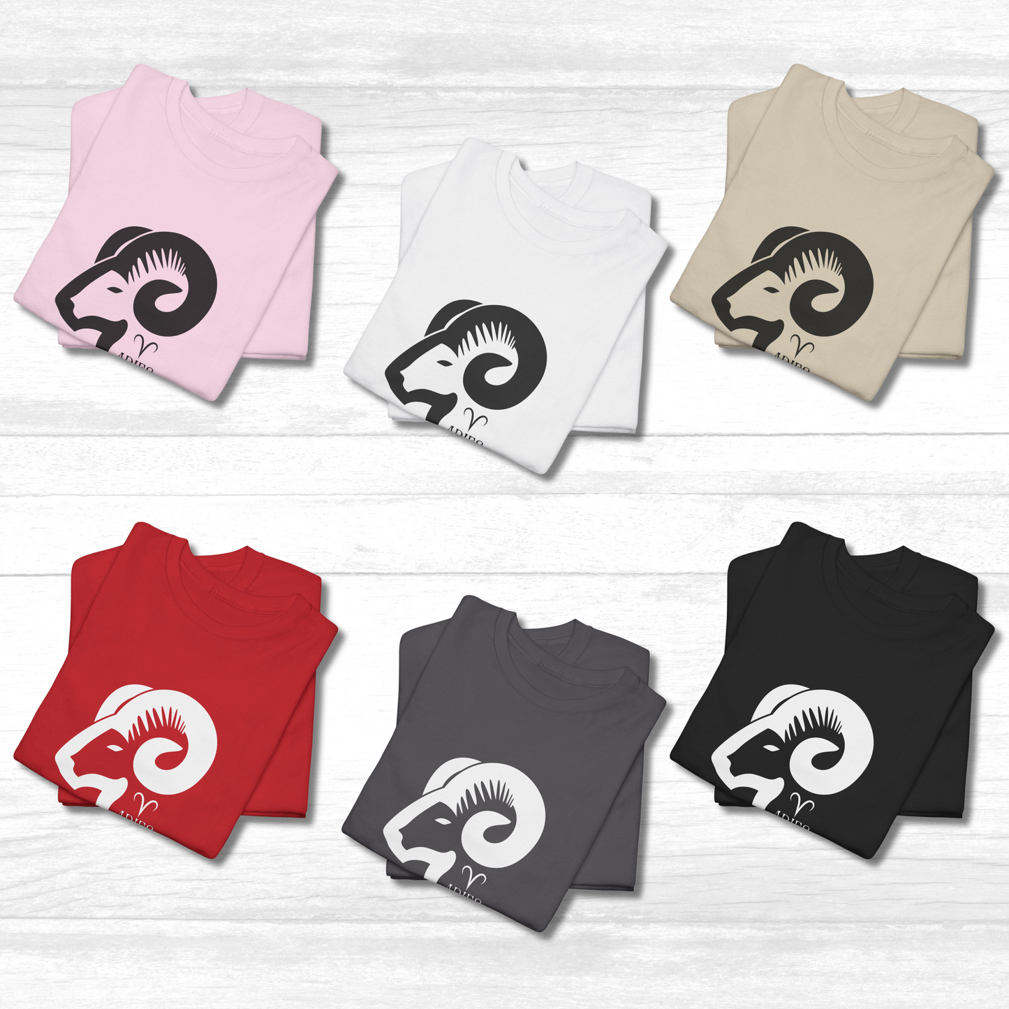 ARIES - Zodiac Sign Cotton Tee Collection | What's Your Sign