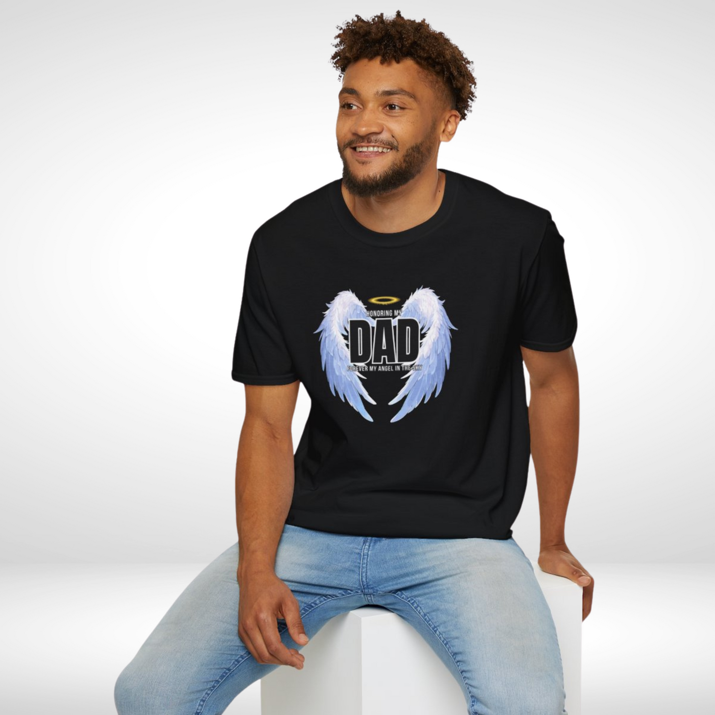 Honoring DAD Dedication Shirt with Wings