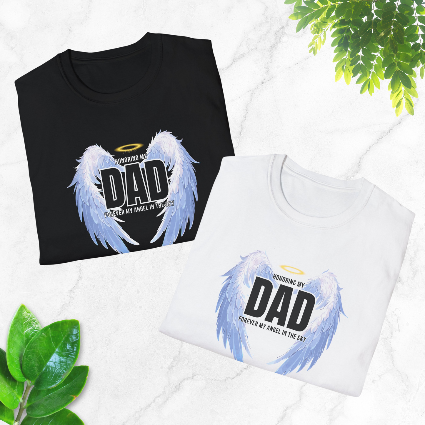 Honoring DAD Dedication Shirt with Wings