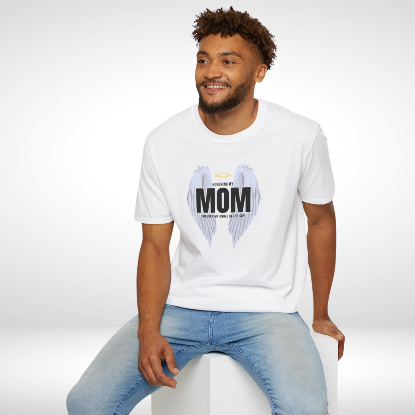Honoring MOM Dedication Shirt with Wings