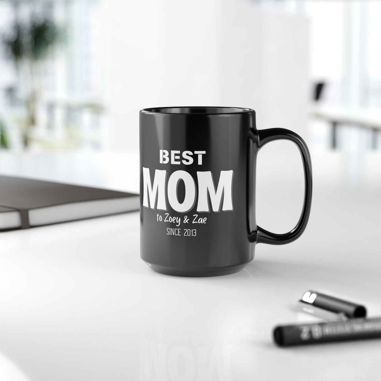 Personalized "Best Mom/Dad" Mug with Kids' Names and Year