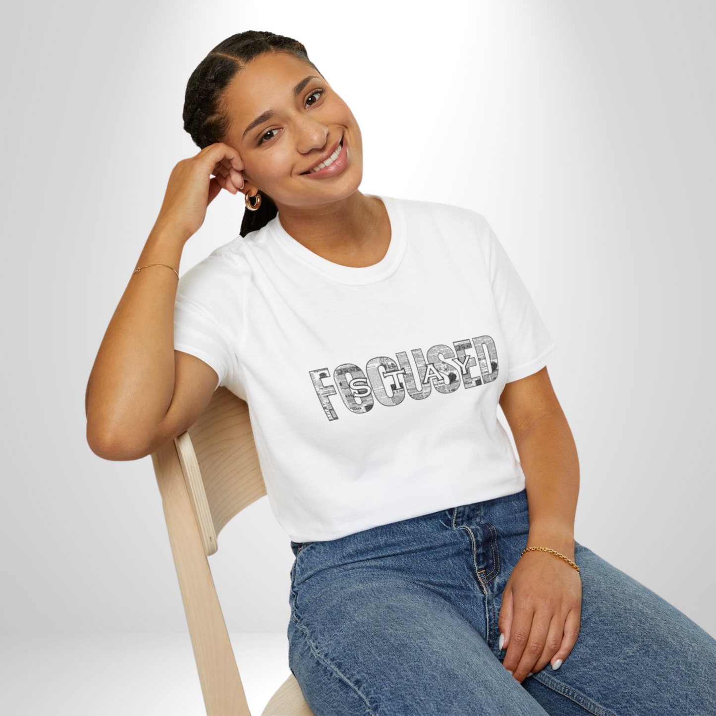 STAY FOCUSED Motivational Graphic Tee | Positive Mindset T-Shirt