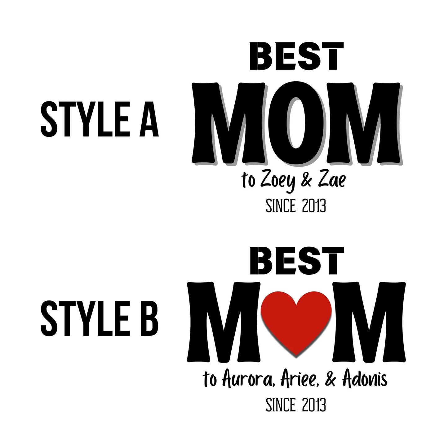 Personalized "Best Mom/Dad" Mug with Kids' Names and Year