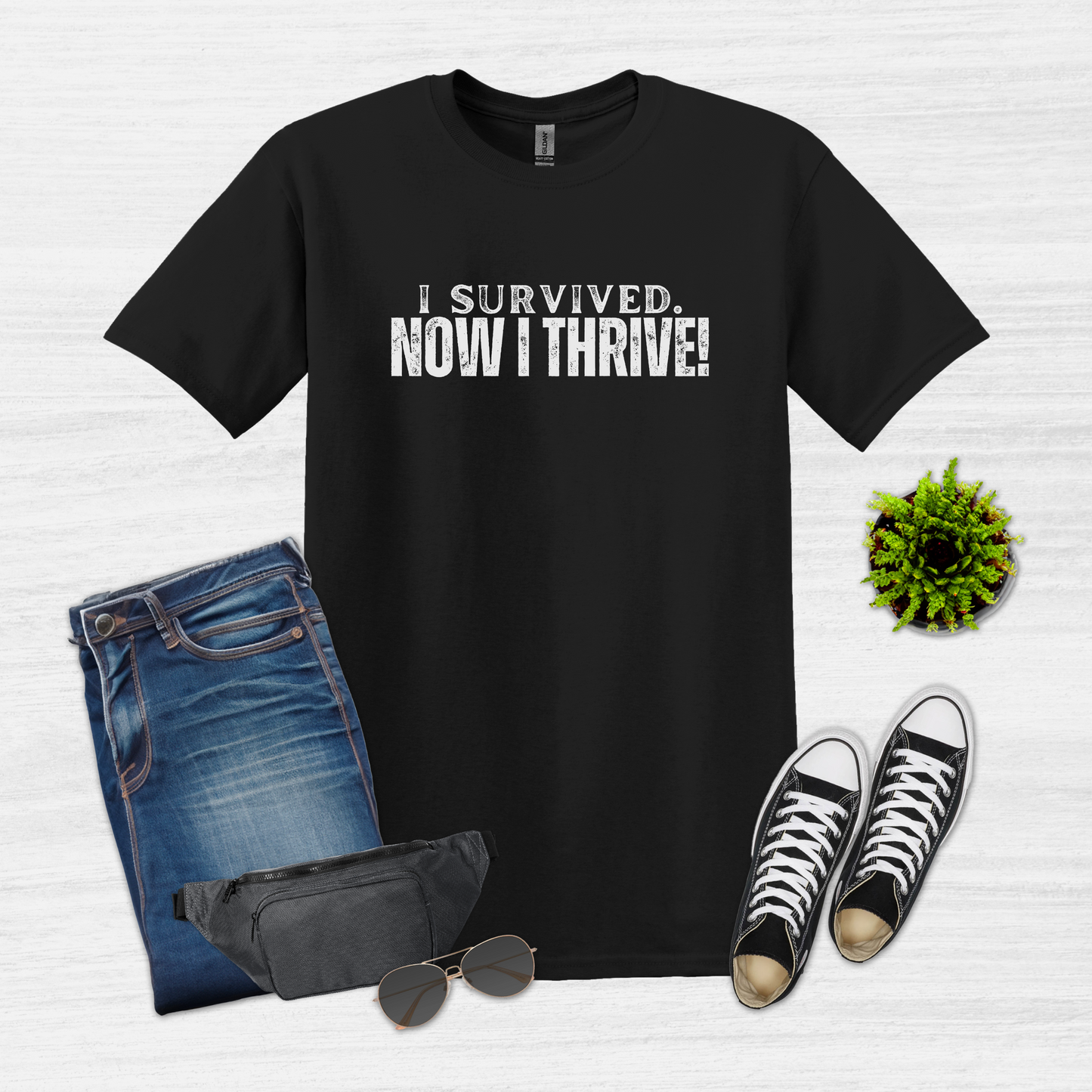 I Survived. Now I Thrive Shirt - Inspirational Resilience Tee